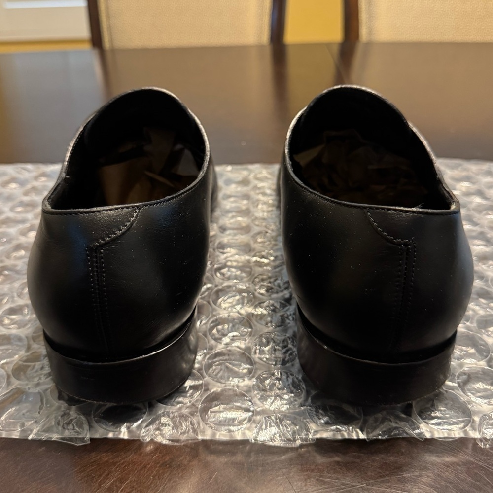 Authentic Balenciaga Black Leather Lace Up Dress Shoes Size 45 / US 12 - Picture 9 of 16